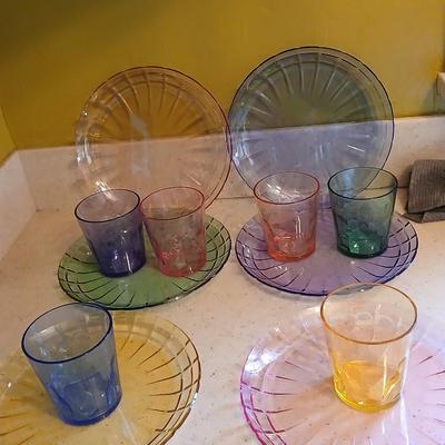 SCANDINOVIA - Unbreakable Premium Tableware - Set of 6 Plates & 6 Cups- Tritan Plastic - Perfect for Gifts - BPA Free - Dishwasher...