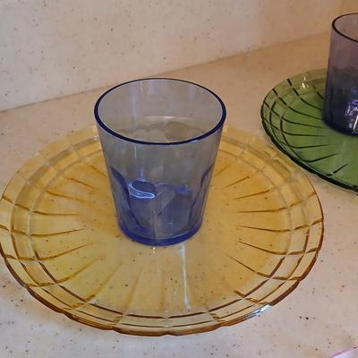 SCANDINOVIA - Unbreakable Premium Tableware - Set of 6 Plates & 6 Cups- Tritan Plastic - Perfect for Gifts - BPA Free - Dishwasher...