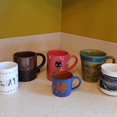 Assortment of nice coffee mugs