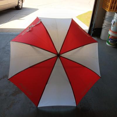 SKLZ POWER STICK OVERLOAD 30 oz BASEBALL BAT AND A COCA-COLA UMBRELLA