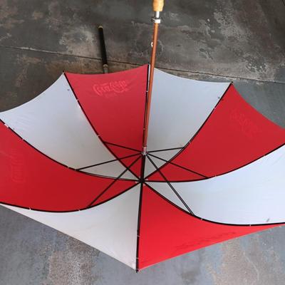 SKLZ POWER STICK OVERLOAD 30 oz BASEBALL BAT AND A COCA-COLA UMBRELLA