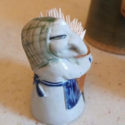 Cute - Spunky - and fun pottery pieces - Moose mug - Kitchen Witch - Elephant - and small vases