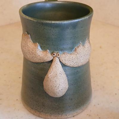 Cute - Spunky - and fun pottery pieces - Moose mug - Kitchen Witch - Elephant - and small vases
