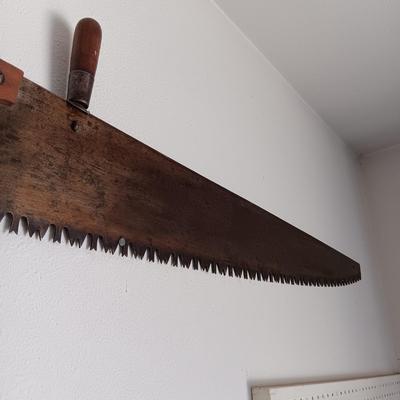 VINTAGE ONE MAN CROSSCUT LOGGING SAW