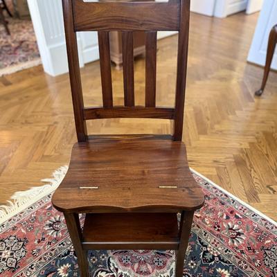 Convertible ladder library chair