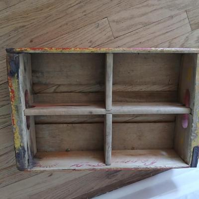 1969 Vintage Wood Coca-Cola Crate Chattanooga 4 Divider 6 Pack Carrier Great condition for age!!