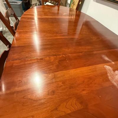 Statton dining room table and six chairs