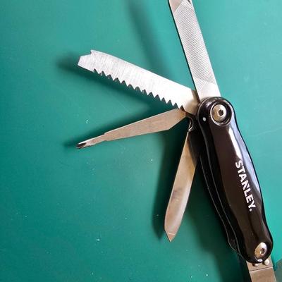 Stanley Stainless Steel Multi-Tool Camping Multi-Tool hatchet with Stanley utility knife and blades