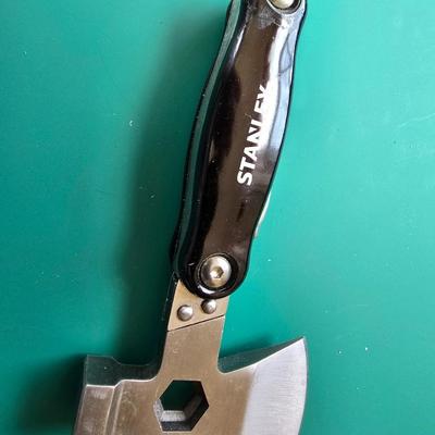 Stanley Stainless Steel Multi-Tool Camping Multi-Tool hatchet with Stanley utility knife and blades