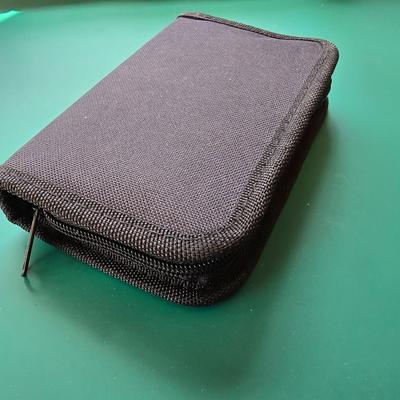 Mini tool set - Jewlery making piler kit in black zippered storage case with Alaska mini ulu folding knife