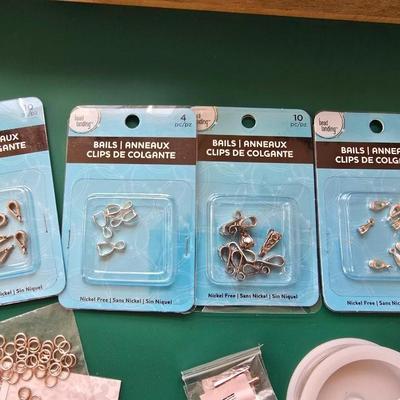 Jewlery making supplies - Sterling silver hasps - wire - end caps - .925 pendant bail and more