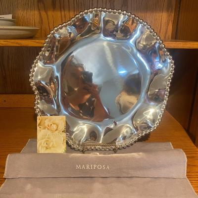 14-1/2” MARIPOSA PEWTER PLATTER