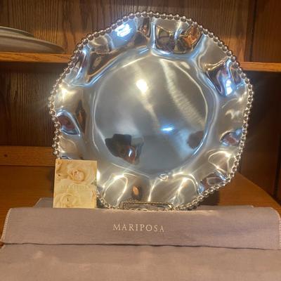 14-1/2” MARIPOSA PEWTER PLATTER