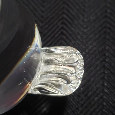 Lalique Frosted Sparrow & Smaller Glass Bird Figurines (O-KD)
