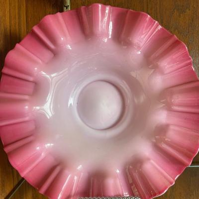 Ruffled Pink Bowl