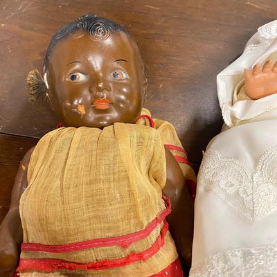 Two antique dolls