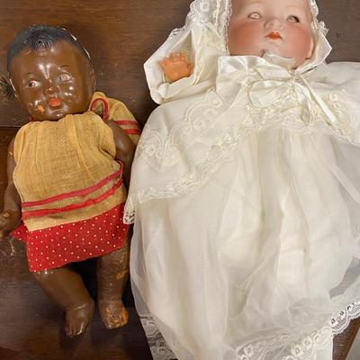 Two antique dolls