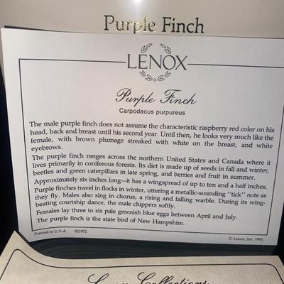 LENOX PORCELAIN BIRDS