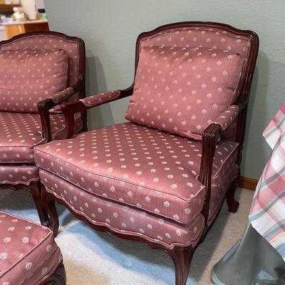 VINTAGE FRENCH STYLE SOFA ARM CHAIRS