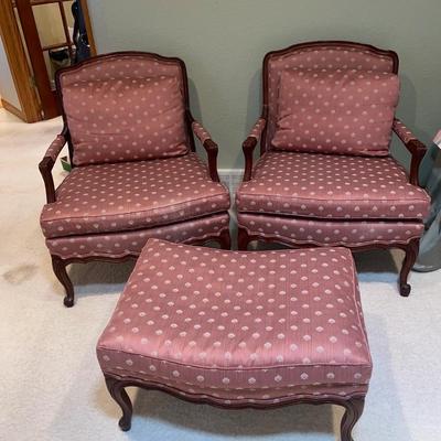 VINTAGE FRENCH STYLE SOFA ARM CHAIRS
