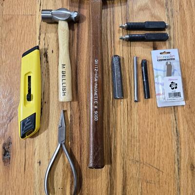 M. Bellish Eyelet Setters and Hole Punch, and Tools