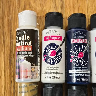 Acrylic Paints and Mixed Media Modeling Paste, & Transfer Medium