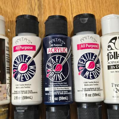 Acrylic Paints and Mixed Media Modeling Paste, & Transfer Medium