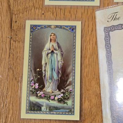 Prayer Cards and (1) Medallion Pendant