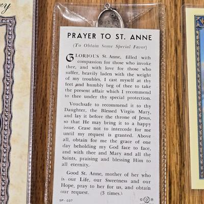 Prayer Cards and (1) Medallion Pendant