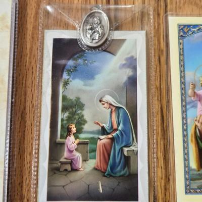Prayer Cards and (1) Medallion Pendant
