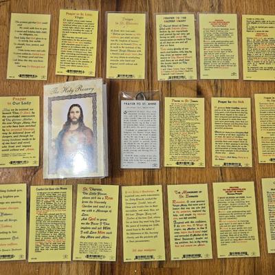 Prayer Cards and (1) Medallion Pendant
