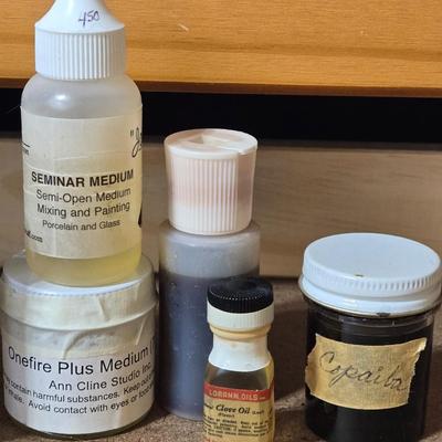 Porcelain Painting Chemicals & Jars