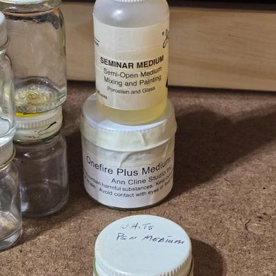 Porcelain Painting Chemicals & Jars