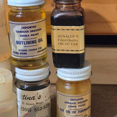 Porcelain Painting Chemicals & Jars