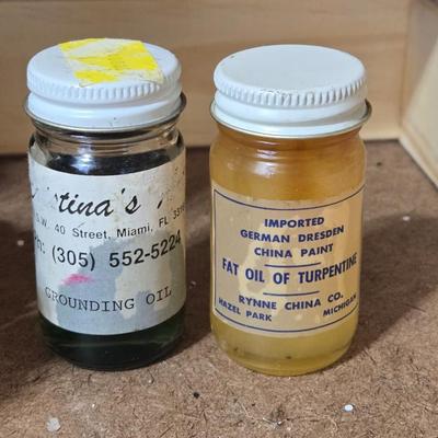 Porcelain Painting Chemicals & Jars