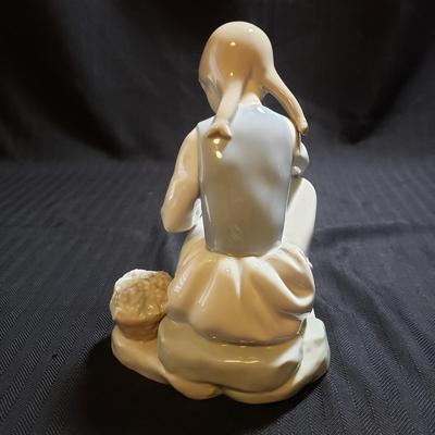 Nao by Lladro "Foot Massage" & Lladro "Thinking Boy" (O-KD)