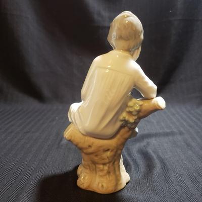 Nao by Lladro "Foot Massage" & Lladro "Thinking Boy" (O-KD)
