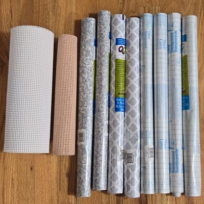 Large Lot of Contact Paper and Rubber Cabinet Liners