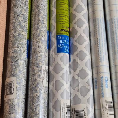 Large Lot of Contact Paper and Rubber Cabinet Liners