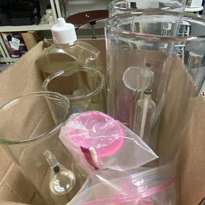 Box of oil lamps