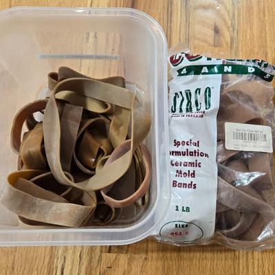 Mold Making Rubber Bands and Storage Container