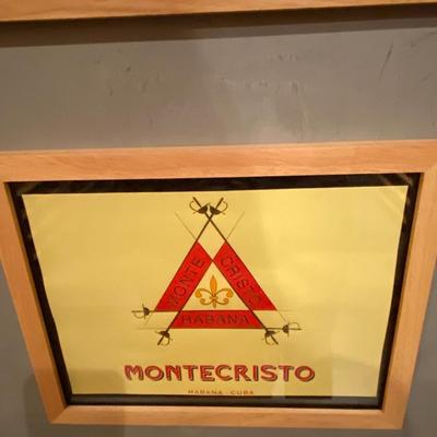 5 framed cigar box tops