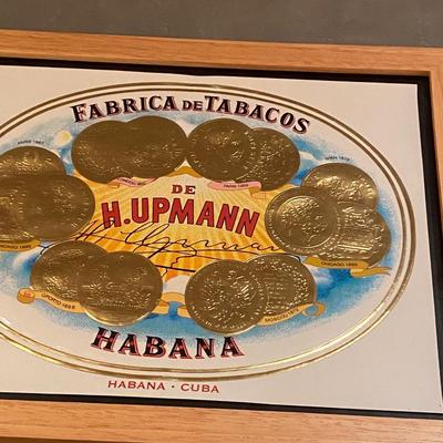 5 framed cigar box tops
