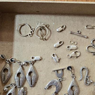 Sterling Silver Jewelry Making Lot