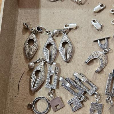 Sterling Silver Jewelry Making Lot