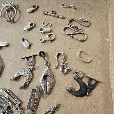 Sterling Silver Jewelry Making Lot