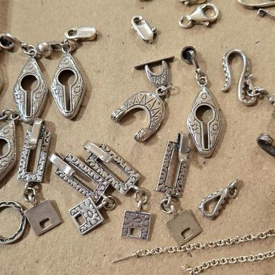 Sterling Silver Jewelry Making Lot