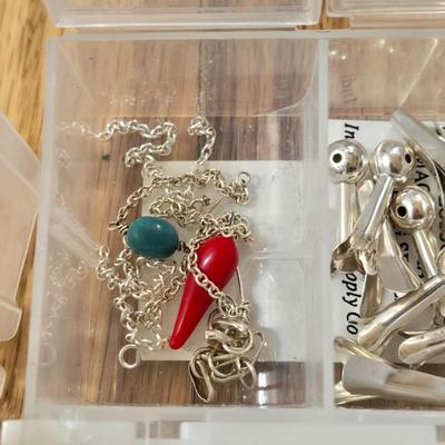 Sterling Silver Jewelry Making Lot