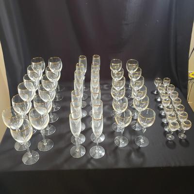 Large Set of Lenox Stemware (O-KD)