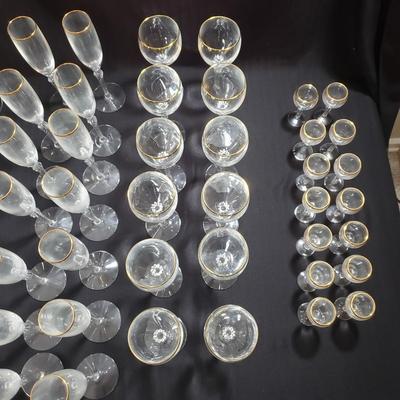 Large Set of Lenox Stemware (O-KD)